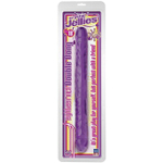 Двусторонний дилдо фиолетовый Crystal Jellies 18 Double Dong - Purple (Цвет: фиолетовый)