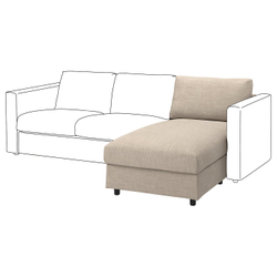 IKEA VIMLE  (ИКЕА ВИМЛЕ)  -  Чехол на секцию шезлонга - Хилларед бежевый