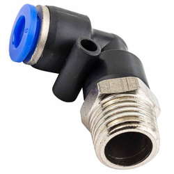 Фитинг угловой для пластиковых трубок 6мм с наружной резьбой 1/4'' Forsage F-SPL06-02