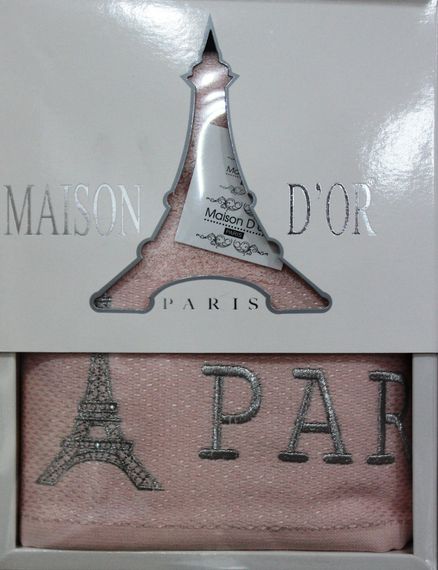 PARIS  ПАРИС полотенце махровое в коробке Maison Dor Турция