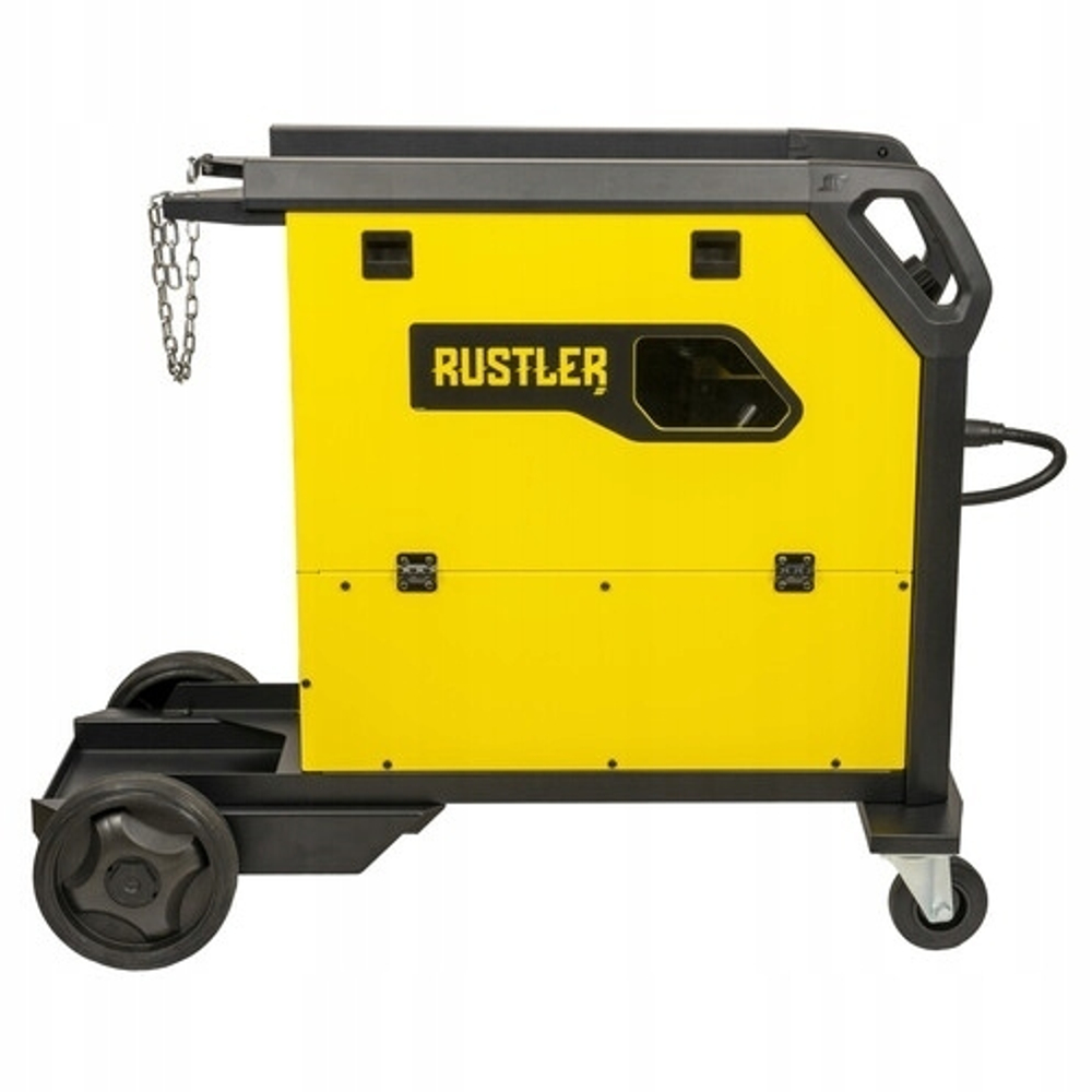 Cварочный полуавтомат Rustler EM 350C PRO Synergic, горелка Exeor 315, 4 м, ящик для инструментов