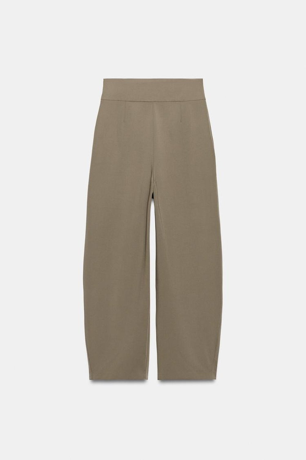 ZARA БРЮКИ BALLOON С ЗАЩИПАМИ, РЫЖЕВАТО-КОРИЧНЕВЫЙ