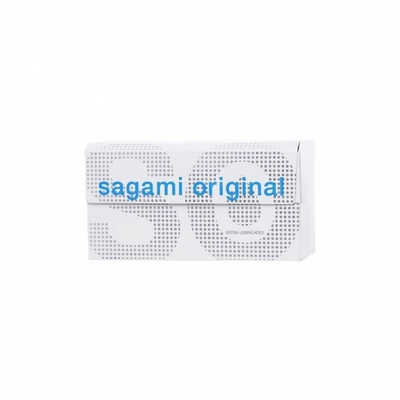 Презервативы Sagami, original 0.02, extra lub, полиуретан, 19 см, 12 шт. (Цвет: прозрачный)