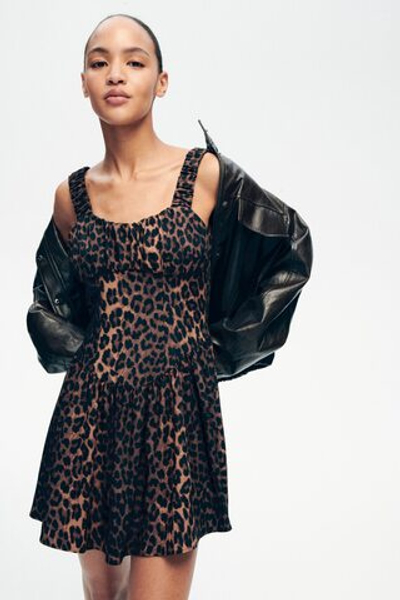 Платье с принтом и юбкой клёш - H&M