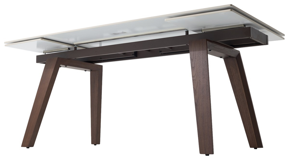 Стол М-City DISAUR Бэтис (Betis) 180 Мрамор (Matte Gilded White Solid Ceramic), Орех (Walnut)