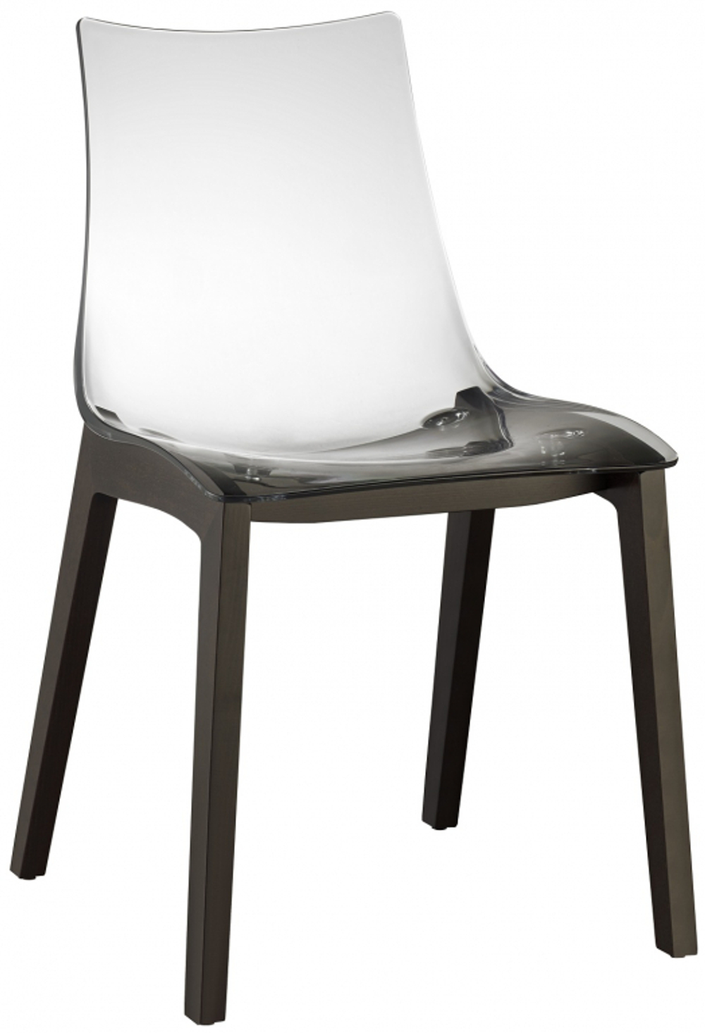 Стул прозрачный Scab Design Natural Zebra Antishock, венге, прозрачный