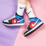 Jordan 1 Mid Tri Color Ribbons GS