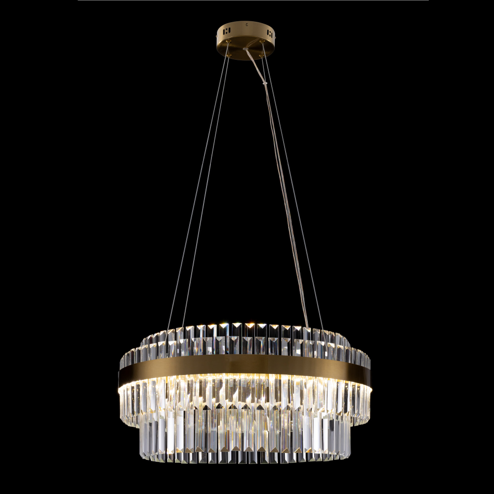 Citilux Sheldon CL339163 LED Люстра хрустальная с пультом Бронза