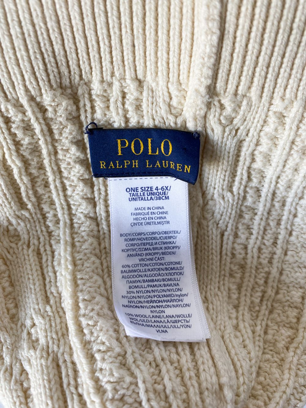 Хлопковая шапка Ralph Lauren, 116