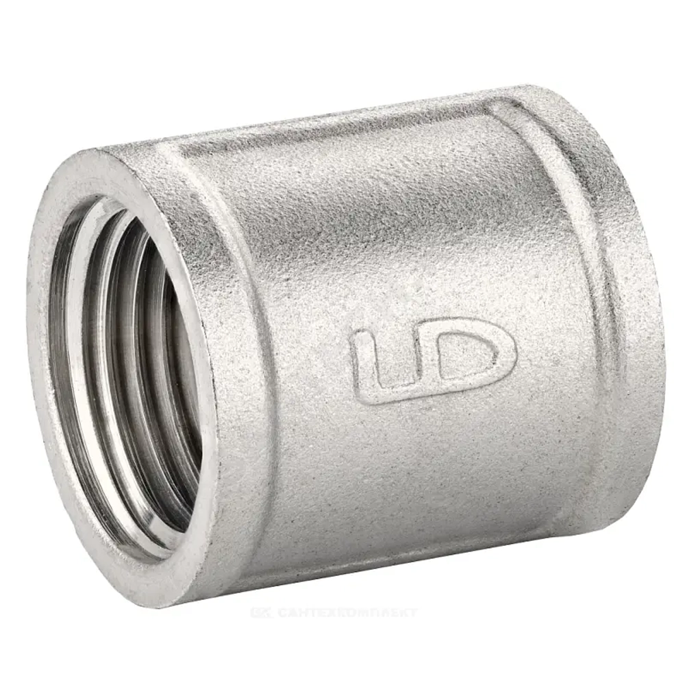 LD Pride Муфта DN32 (1 1/4") ВР латунь никель LD.67.506.32