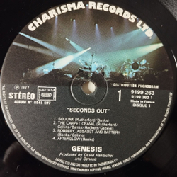 Винтажная виниловая пластинка LP Genesis Seconds Out (France 1977)