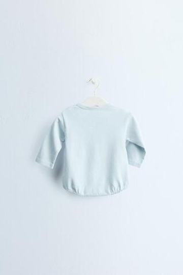 ZARA TIMELESS — ГЛАДКОЕ БОДИ, ПАСТЕЛЬНО-СИНИЙ