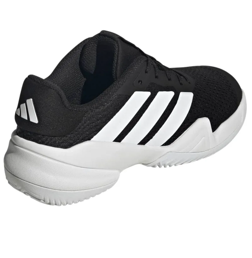 Детские Кроссовки теннисные  Adidas Barricade K - core black/cloud white/core black