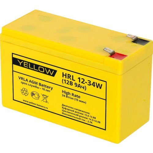 Аккумуляторная батарея Yellow HRL 12-34W