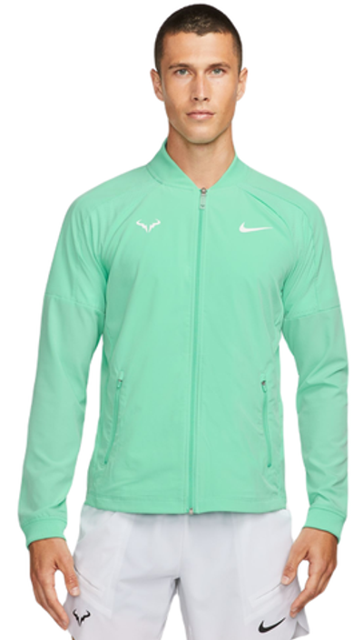 Мужская теннисная кофта Nike Court Dri-Fit Rafa Jacket - emerald rise/emeradl rise/white