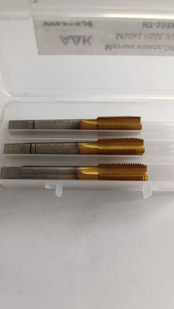 Метчик компл. DIN-352/3 М10х1 HSSE INOX TiN HT-103X Метчик компл. DIN-352/3 М10х1 HSSE INOX TiN HT-103X
