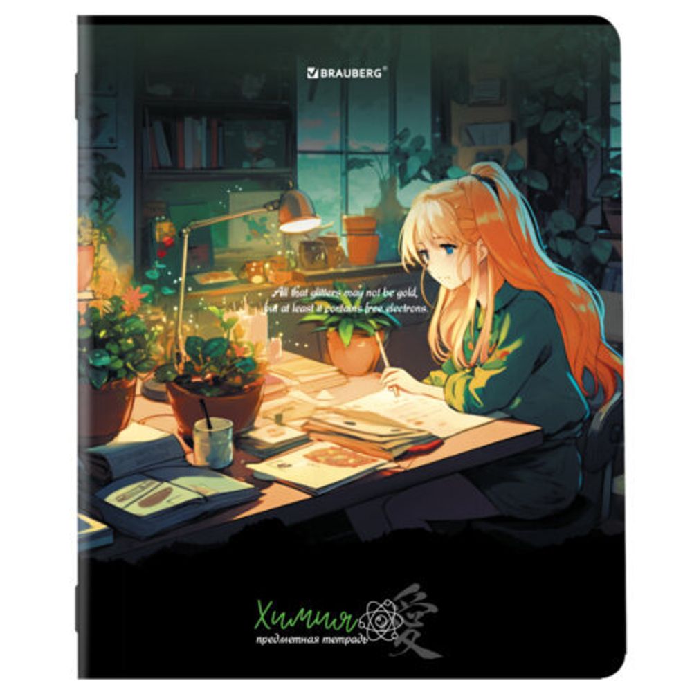 Тетради предметные, КОМПЛЕКТ 12 ПРЕДМЕТОВ, "ANIME GIRLS", 48 л., матовая ламинация, BRAUBERG, 404832