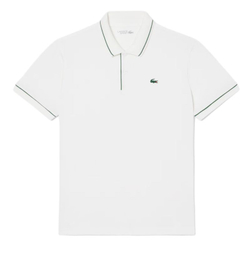 Мужское теннисное поло Lacoste Heat Regulating Mini Piqu_ Golf - white