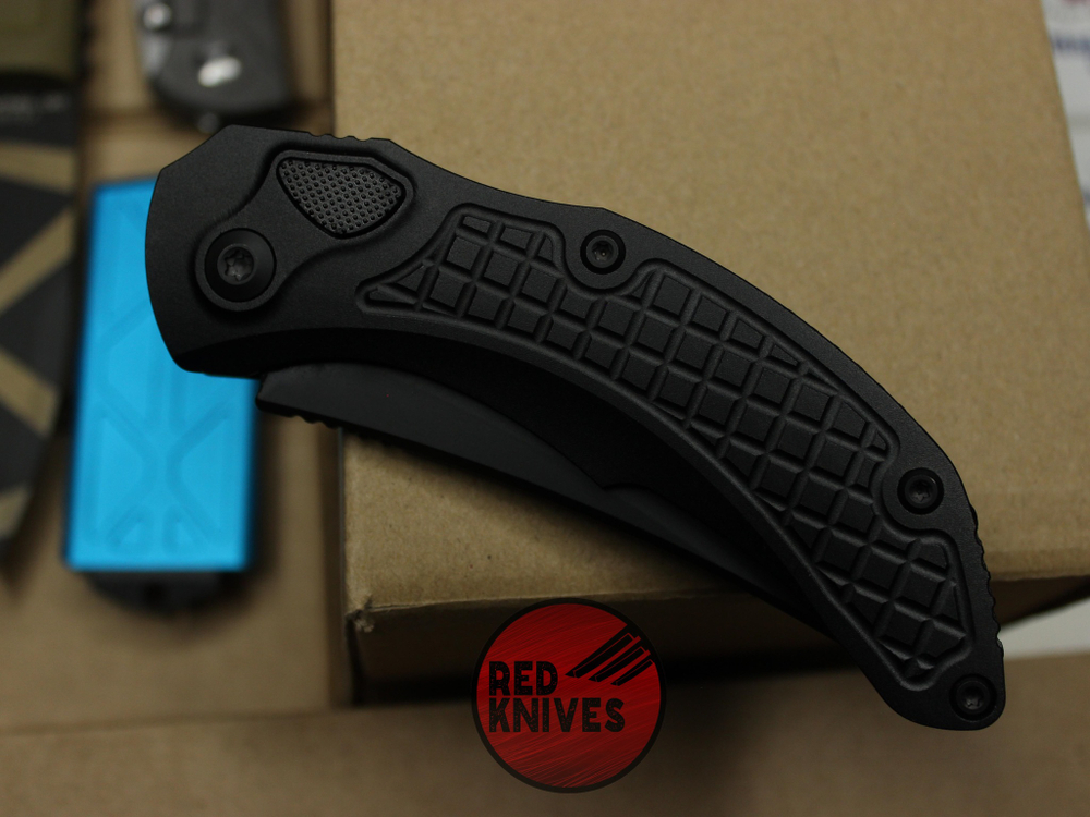 Нож Microtech BLACK Brachial-A 268A-1T - черная рукоять, черный клинок
