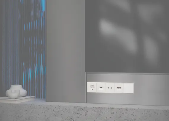 Накладка для розетки с заземлением Voltum S70 Хлопок VLS000613