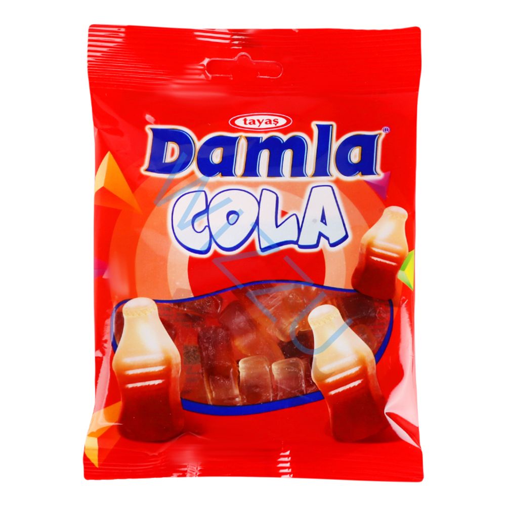 Жевательный мармелад Бутылочки со вкусом колы Damla Gummy, 80 г