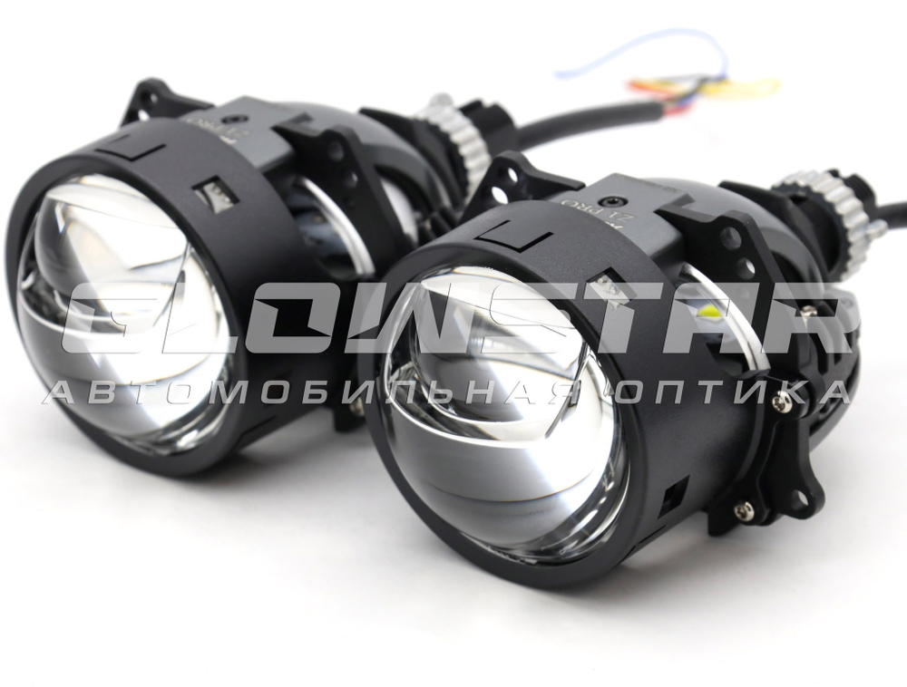 Билед модули Aozoom Z1 Pro Black King Kong Laser Original 3.0 дюйма, 2 чипа, 5500K, 12V, 55W/75W, крепление 3R и гаечное (комплект, 2шт)