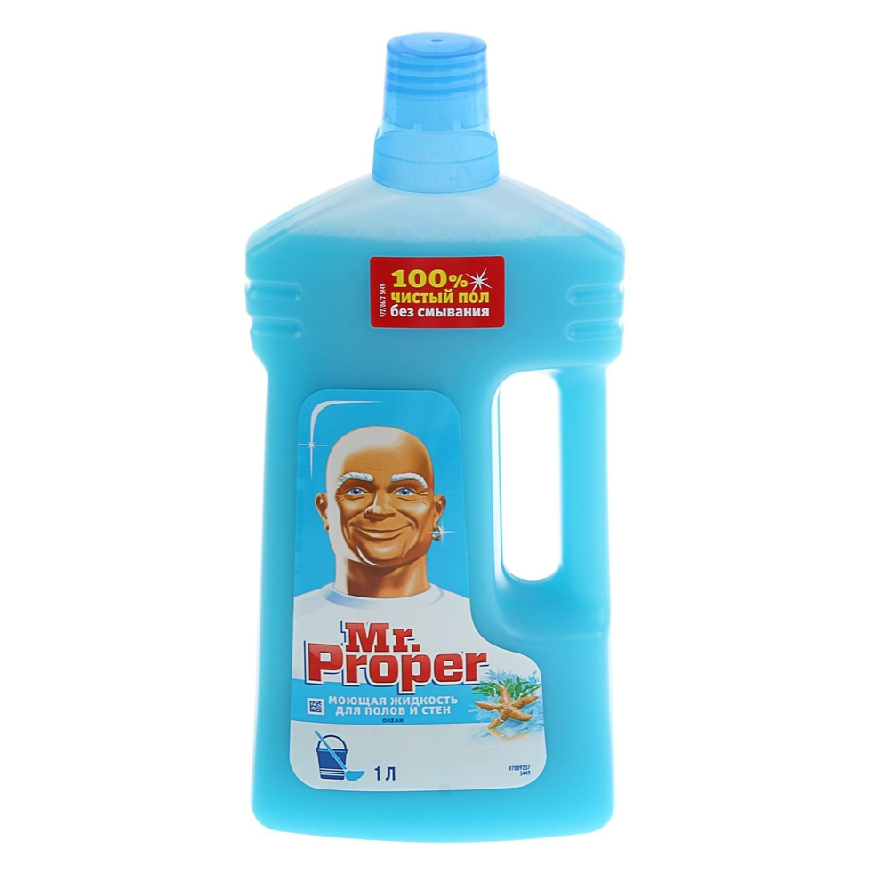 Средство для мытья полов и стен Mr. Proper, 1 л