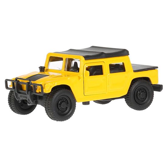 Машина металл HUMMER h1 ПИКАП, 12 см, двери, багаж., инерц., кор. Технопарк