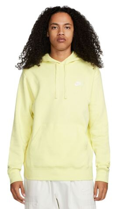 Мужская теннисная кофта Nike Sportswear Club Fleece Pullover Hoodie - luminous green/luminous green/white