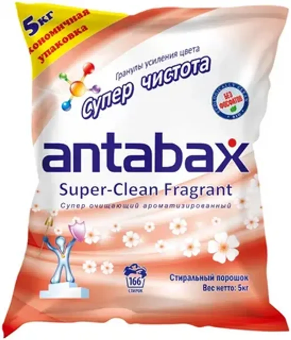 Стир порошок Antabax универс суперочищ розовый пак 3 кг