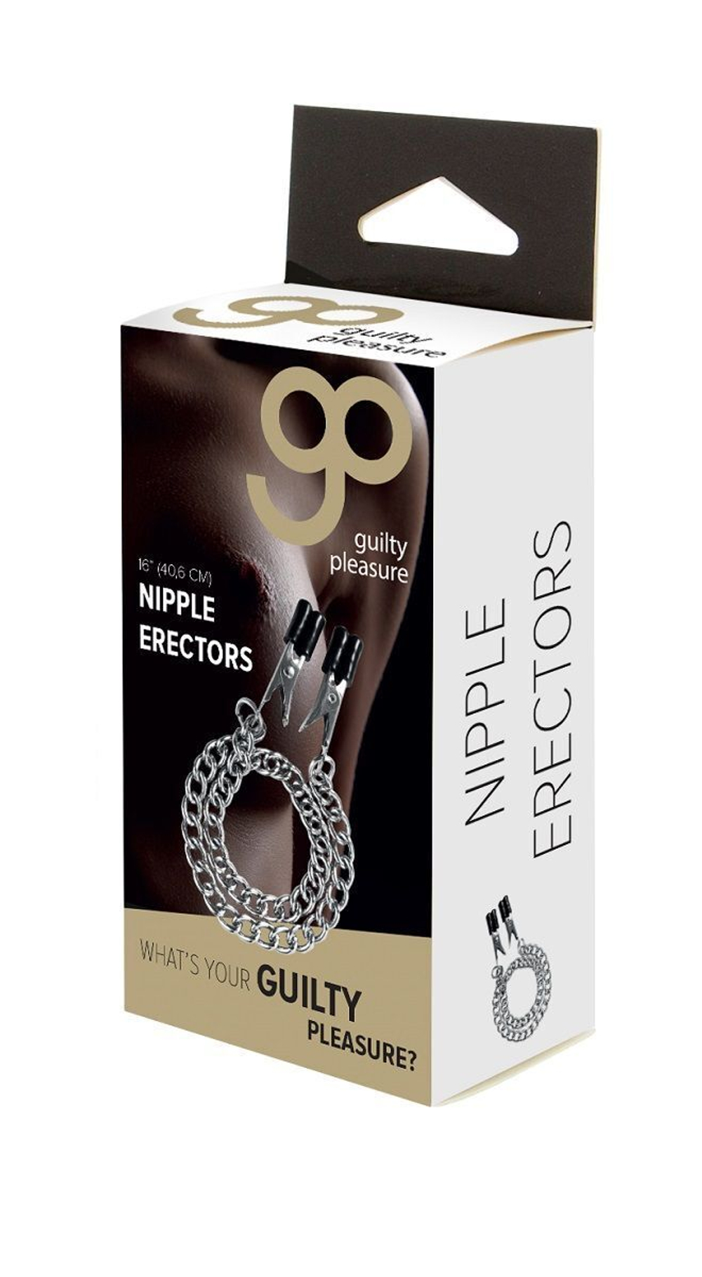 Прищепки для сосков Block Busters Nipple Clamps с цепью (Цвет: серебро)