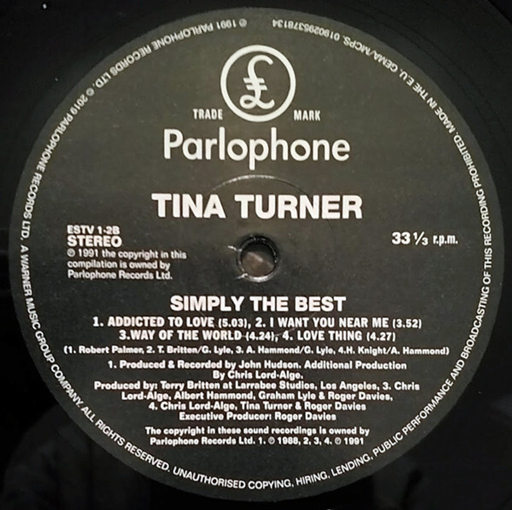 Tina Turner / Simply The Best (2LP)