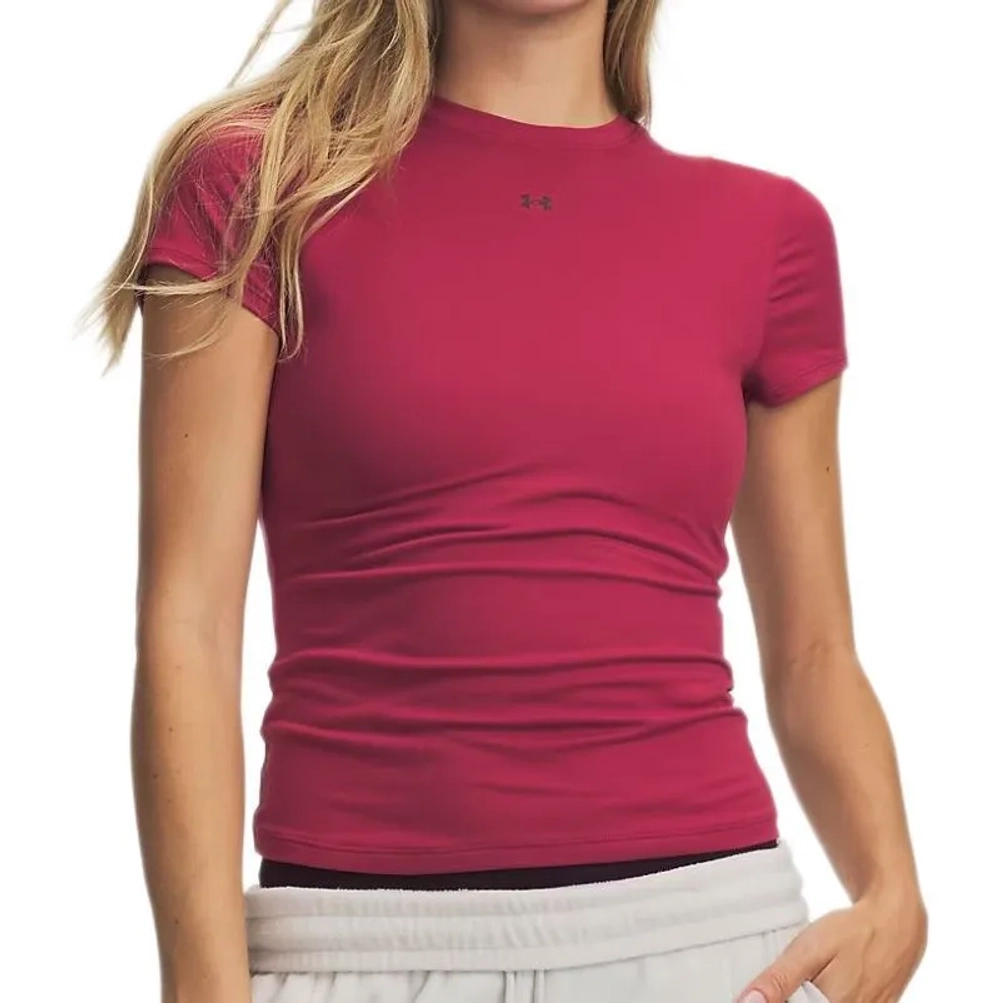 Женская теннисная футболка Under Armour Motion Fitted - claret/burgundy