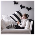 Чехол на подушку IKEA HOSTAGILLE (ХЕСТАГИЛЛЕ), Черный / белый, 50х50 см
