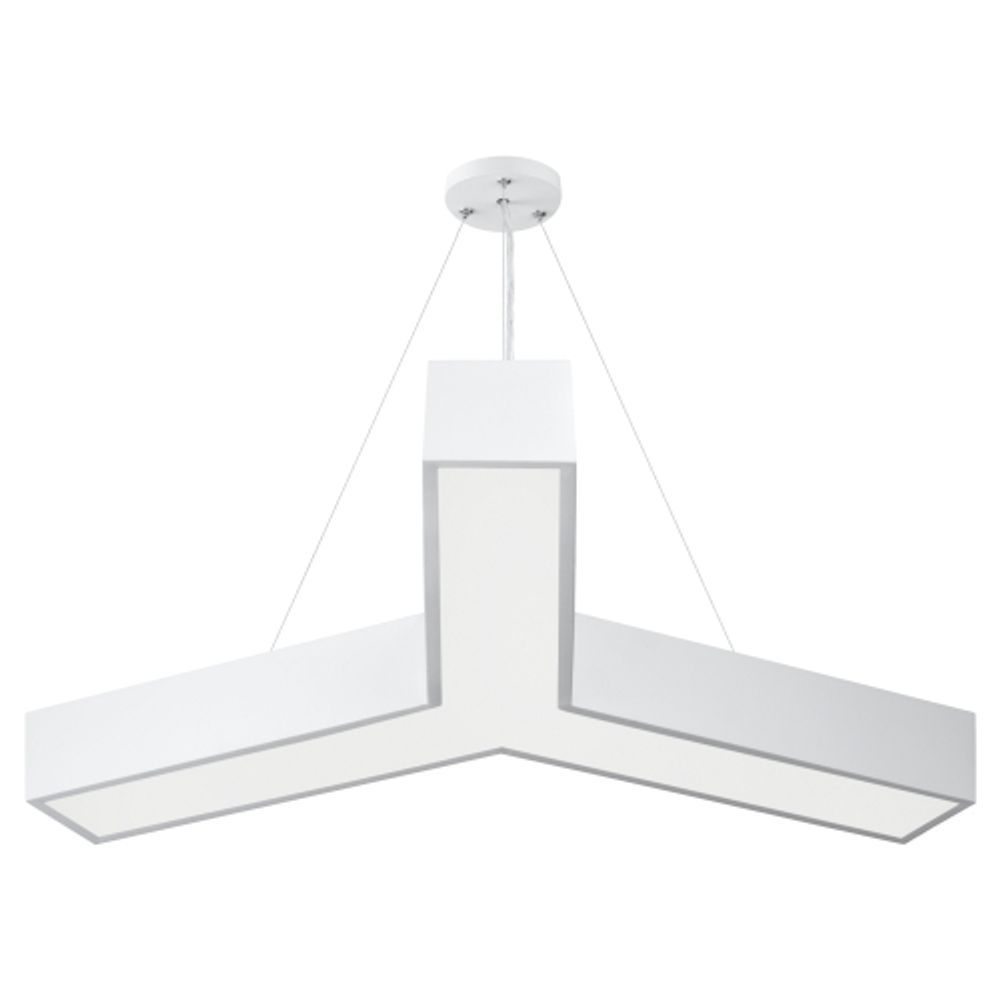 Светильник LED ЭРА Geometria SPO-143-W-40K-056 Igrek 56Вт 4000K 4500Лм IP40 900*80 белый подвесной драйвер внутри | Декоративные светильники Geometria