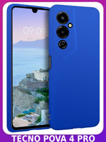 Мягкий Soft Touch чехол из силикона для TECNO POVA 4 PRO с бархатной подкладкой