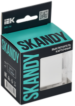 SKANDY Выключатель карточный 30А SK-V15W арктический белый IEK