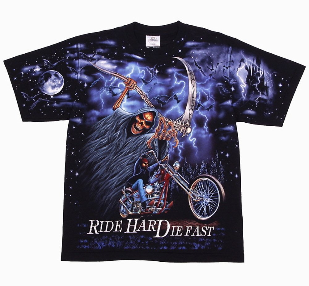 Футболка Смерть 15 ( Ride Hard die Fast )