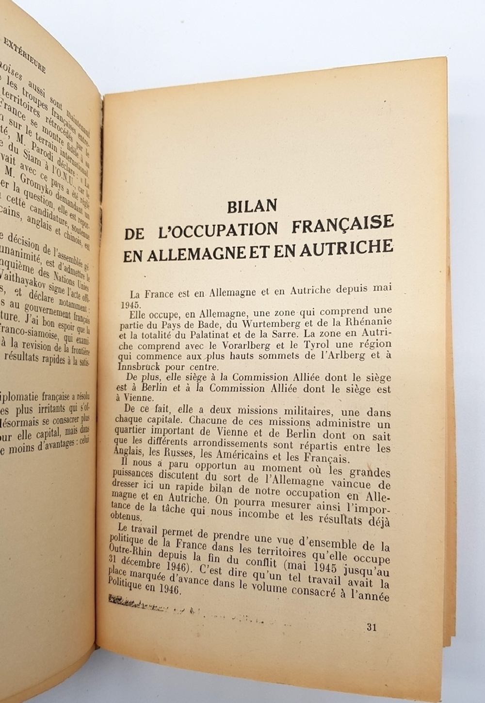 "Lanne politique, conomique, sociale et diplomatique en France