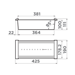 Коландер Omoikiri CO-02-GB