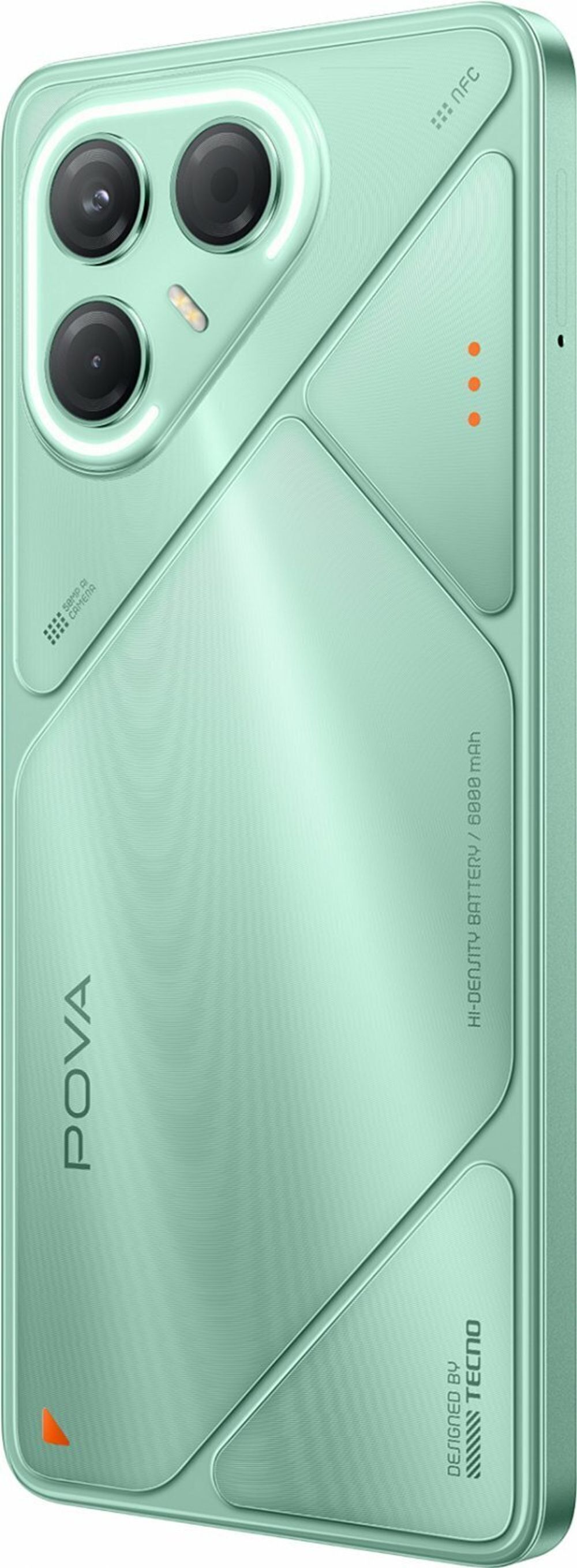 Смартфон TECNO POVA 7 5G 8/256 ГБ Ростест(ЕАС), Dual nano SIM, зеленый