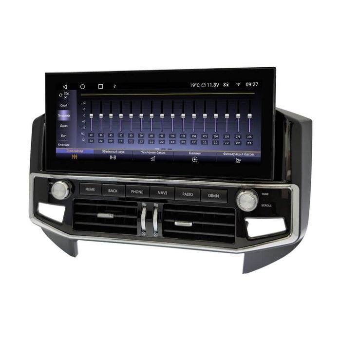 Магнитола для Mitsubishi Pajero 4 2006-2022 - Parafar PF458L12 монитор 12.3" (в стиле "Лексус"), Android 12, Быстрая, CarPlay, 4G SIM-слот