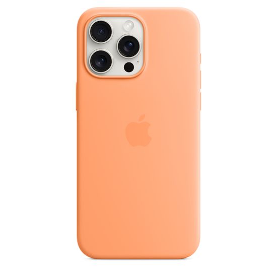Силиконовый чехол Apple для iPhone 15 Pro Max с MagSafe Оранжевый
