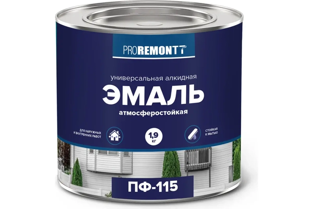 !!!РАСПРОДАЖА  Эмаль ПФ-115 Коричневая 1,9кг PROREMONTT ЛАКРА