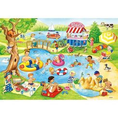 Puzzle Swimming at the lake
