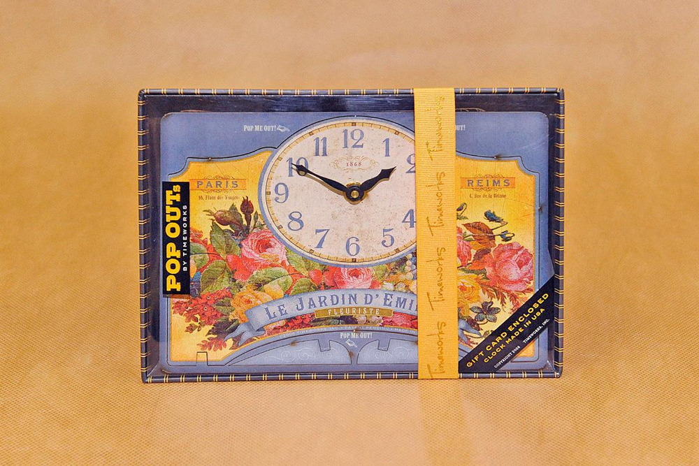 Часы настольные Timeworks Emily's Garden POTEGF США