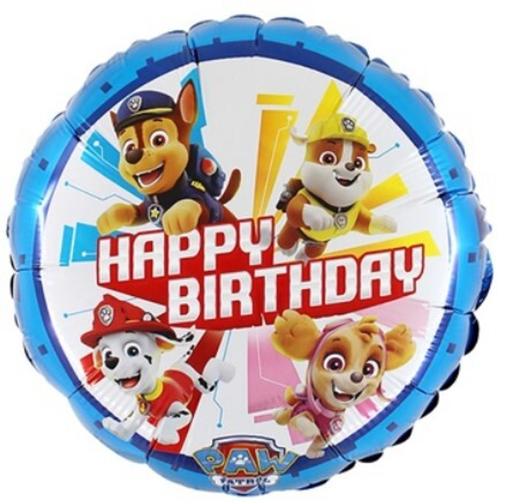 Круг "Happy Birthday Щенячий Патруль"