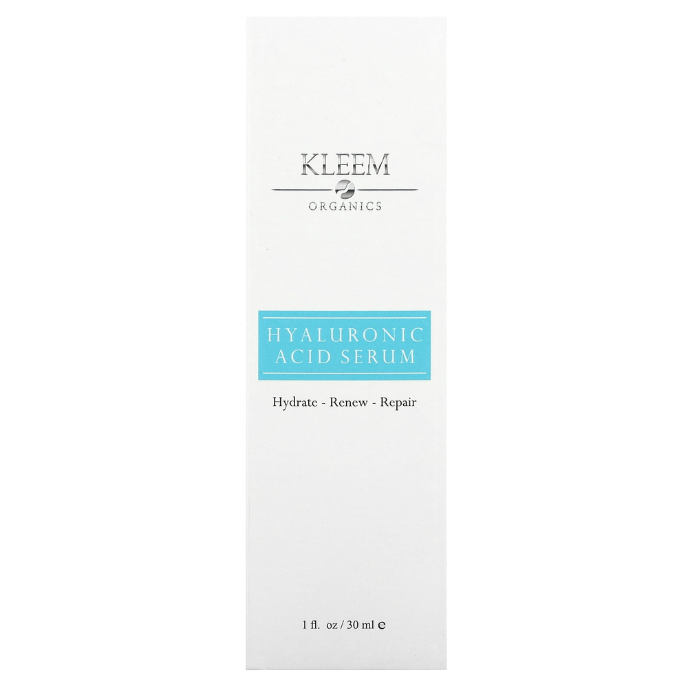 Kleem Organics, Сыворотка с гиалуроновой кислотой, 30 мл (1 жидк. унц.)