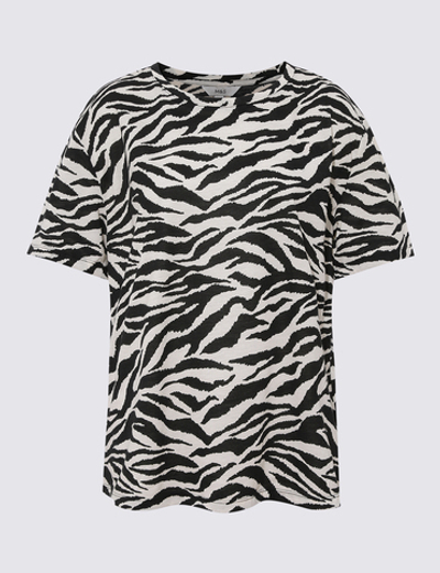 Футболка с коротким рукавом свободного кроя T41007451H - Marks & Spencer