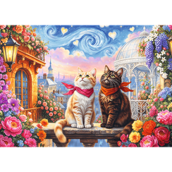 Pazl \ Puzzle \ Пазлы Puzzles - "500" - Purrfect Love